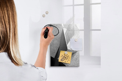 Wandbord van glas magnetisch en uitwisbaar Geometrische abstractie