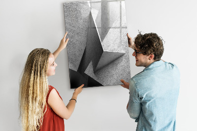 Wandbord van glas magnetisch en uitwisbaar Geometrische abstractie