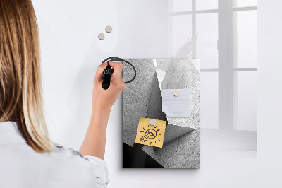 Wandbord van glas magnetisch en uitwisbaar Geometrische abstractie