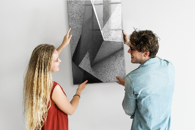 Wandbord van glas magnetisch en uitwisbaar Geometrische abstractie
