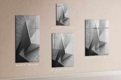 Wandbord van glas magnetisch en uitwisbaar Geometrische abstractie