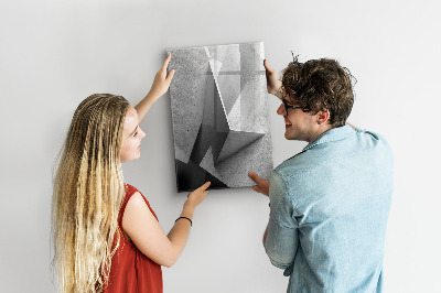 Wandbord van glas magnetisch en uitwisbaar Geometrische abstractie