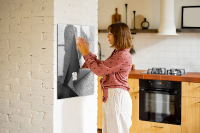 Wandbord van glas magnetisch en uitwisbaar Geometrische abstractie