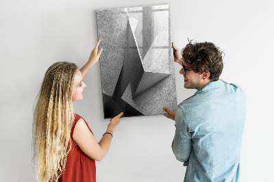 Wandbord van glas magnetisch en uitwisbaar Geometrische abstractie