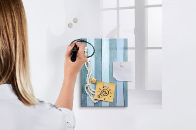 Magnetisch memobord van glas voor aan de muur Zeedieren