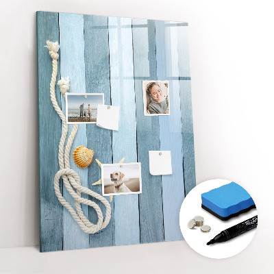 Magnetisch memobord van glas voor aan de muur Zeedieren