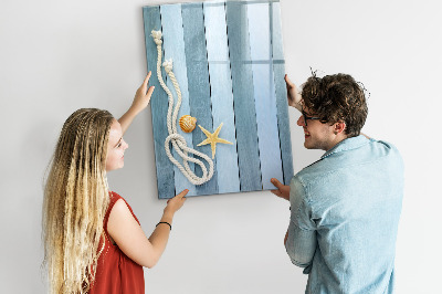 Magnetisch memobord van glas voor aan de muur Zeedieren
