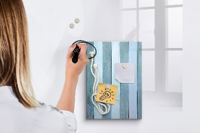 Magnetisch memobord van glas voor aan de muur Zeedieren