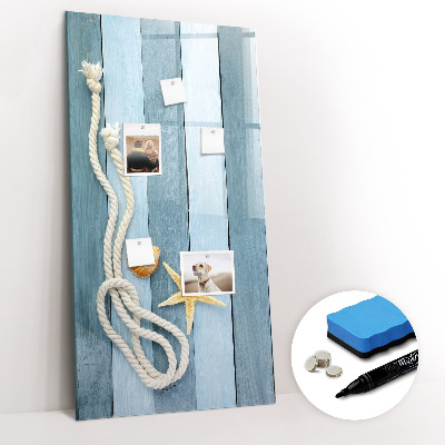 Magnetisch memobord van glas voor aan de muur Zeedieren