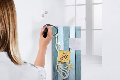 Magnetisch memobord van glas voor aan de muur Zeedieren