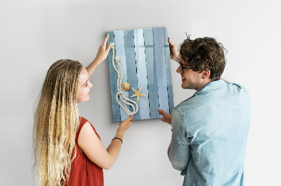 Magnetisch memobord van glas voor aan de muur Zeedieren