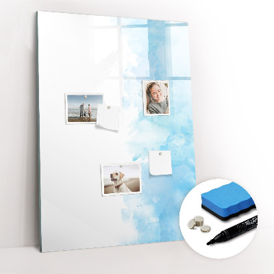 Glazen magneetbord met decoratieve print Waterverfvlekken
