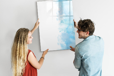 Glazen magneetbord met decoratieve print Waterverfvlekken