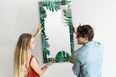 Glazen magneetbord met decoratieve print Monstera Frame