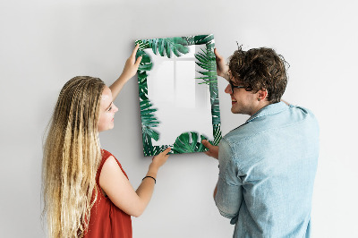 Glazen magneetbord met decoratieve print Monstera Frame