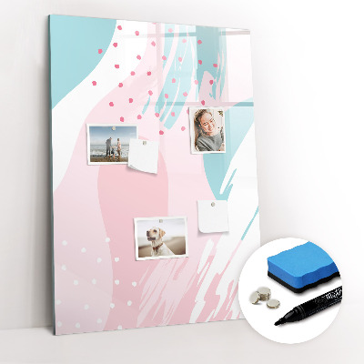 Wandbord van glas magnetisch en uitwisbaar Abstractie van het patroon