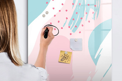 Wandbord van glas magnetisch en uitwisbaar Abstractie van het patroon