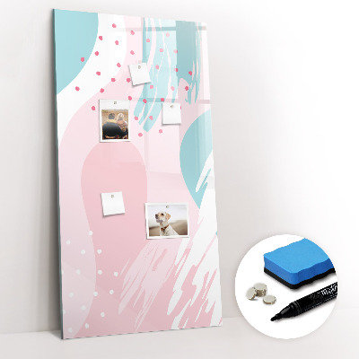 Wandbord van glas magnetisch en uitwisbaar Abstractie van het patroon