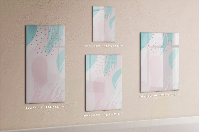 Wandbord van glas magnetisch en uitwisbaar Abstractie van het patroon