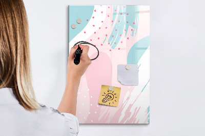 Wandbord van glas magnetisch en uitwisbaar Abstractie van het patroon