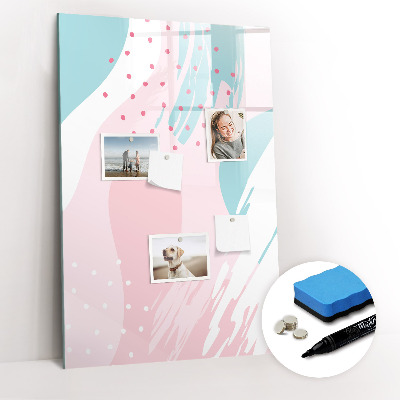 Wandbord van glas magnetisch en uitwisbaar Abstractie van het patroon