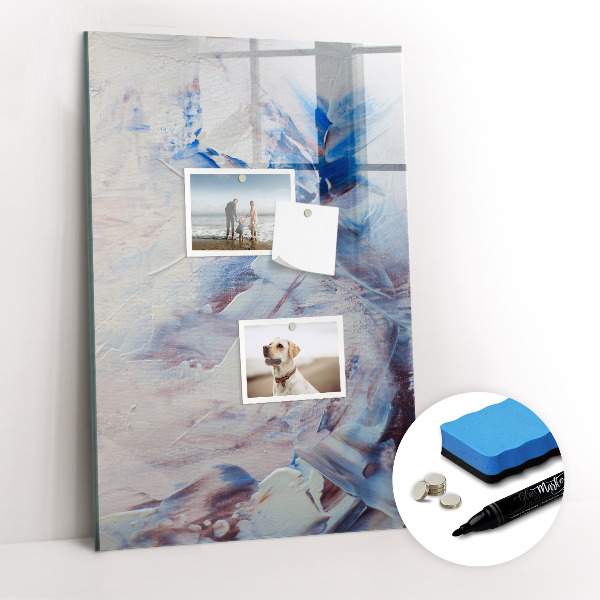 Magnetisch memobord van glas voor aan de muur Abstractie van het beeld