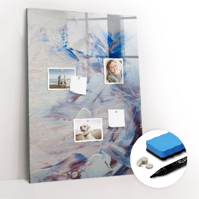Magnetisch memobord van glas voor aan de muur Abstractie van het beeld