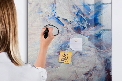 Magnetisch memobord van glas voor aan de muur Abstractie van het beeld