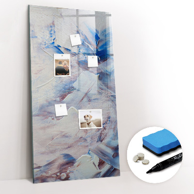 Magnetisch memobord van glas voor aan de muur Abstractie van het beeld