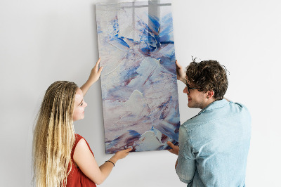 Magnetisch memobord van glas voor aan de muur Abstractie van het beeld