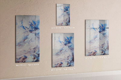 Magnetisch memobord van glas voor aan de muur Abstractie van het beeld