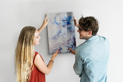 Magnetisch memobord van glas voor aan de muur Abstractie van het beeld