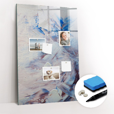 Magnetisch memobord van glas voor aan de muur Abstractie van het beeld