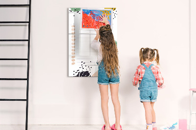 Magnetisch memobord van glas voor aan de muur Takenlijst