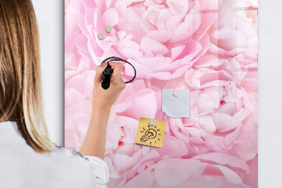 Glazen magneetbord met decoratieve print Zomerbloemen