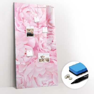 Glazen magneetbord met decoratieve print Zomerbloemen