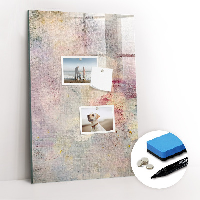 Wandbord van glas magnetisch en uitwisbaar Verfvlekken