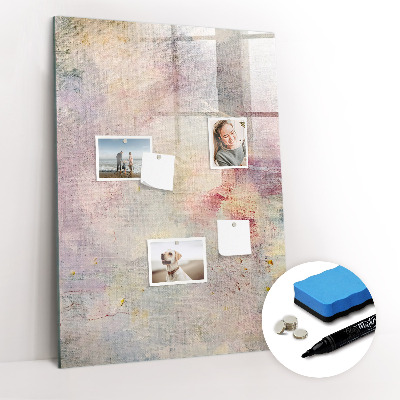 Wandbord van glas magnetisch en uitwisbaar Verfvlekken