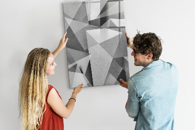 Magnetisch memobord van glas voor aan de muur Geometrische abstractie