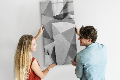 Magnetisch memobord van glas voor aan de muur Geometrische abstractie