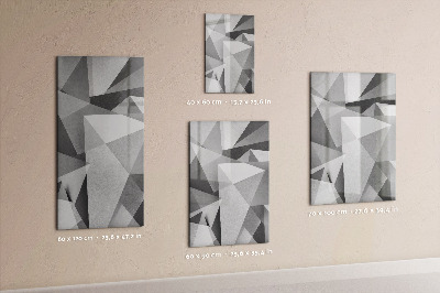 Magnetisch memobord van glas voor aan de muur Geometrische abstractie