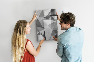 Magnetisch memobord van glas voor aan de muur Geometrische abstractie