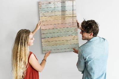 Glazen magneetbord met decoratieve print Pastelborden