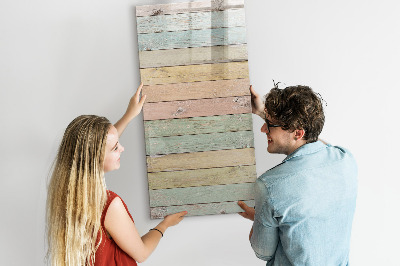 Glazen magneetbord met decoratieve print Pastelborden