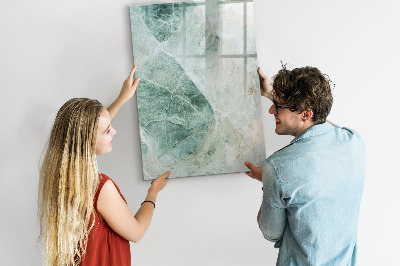 Wandbord van glas magnetisch en uitwisbaar Steenmarmer