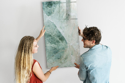 Wandbord van glas magnetisch en uitwisbaar Steenmarmer