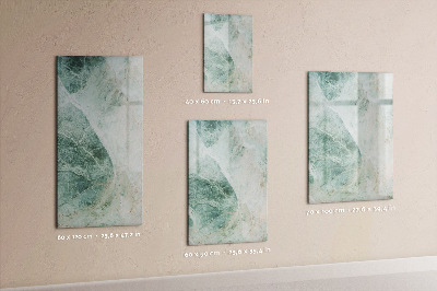 Wandbord van glas magnetisch en uitwisbaar Steenmarmer