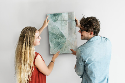 Wandbord van glas magnetisch en uitwisbaar Steenmarmer