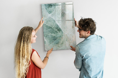 Wandbord van glas magnetisch en uitwisbaar Steenmarmer
