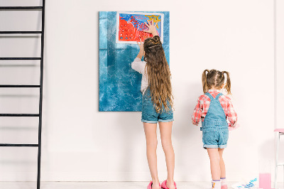 Magnetisch memobord van glas voor aan de muur Water, zee, oceaan